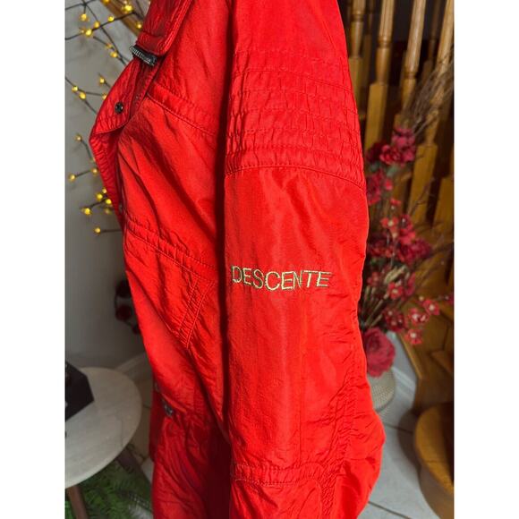 Descente Men’s Vintage Red Retro Ski Snow Winter Parka Jacket Size US XL - Picture 7 of 16